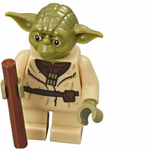 Lego Star Wars Yoda MiniFig with Walking Stick